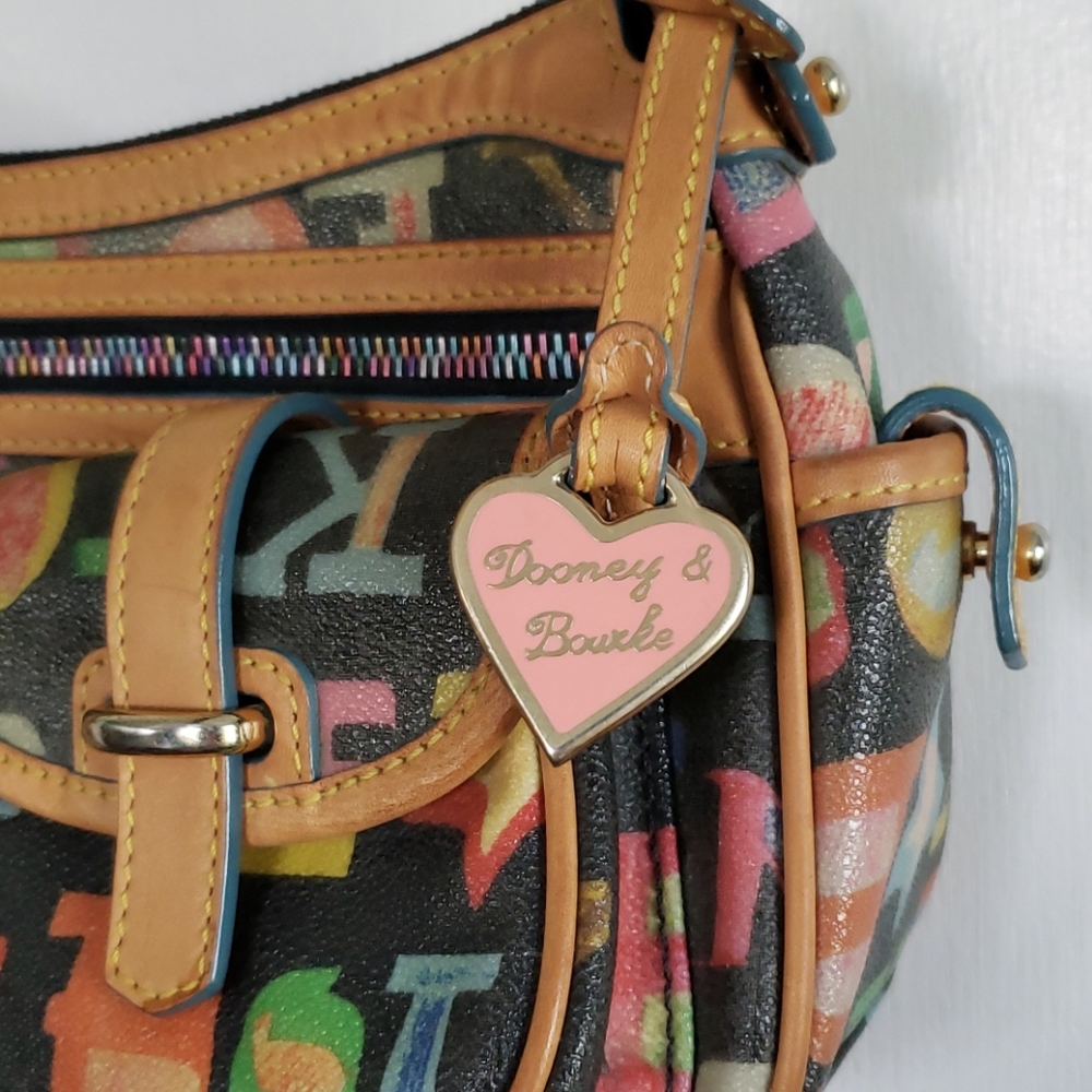 Authentic! Dooney & Bourke Scribble Handbag! - image 3